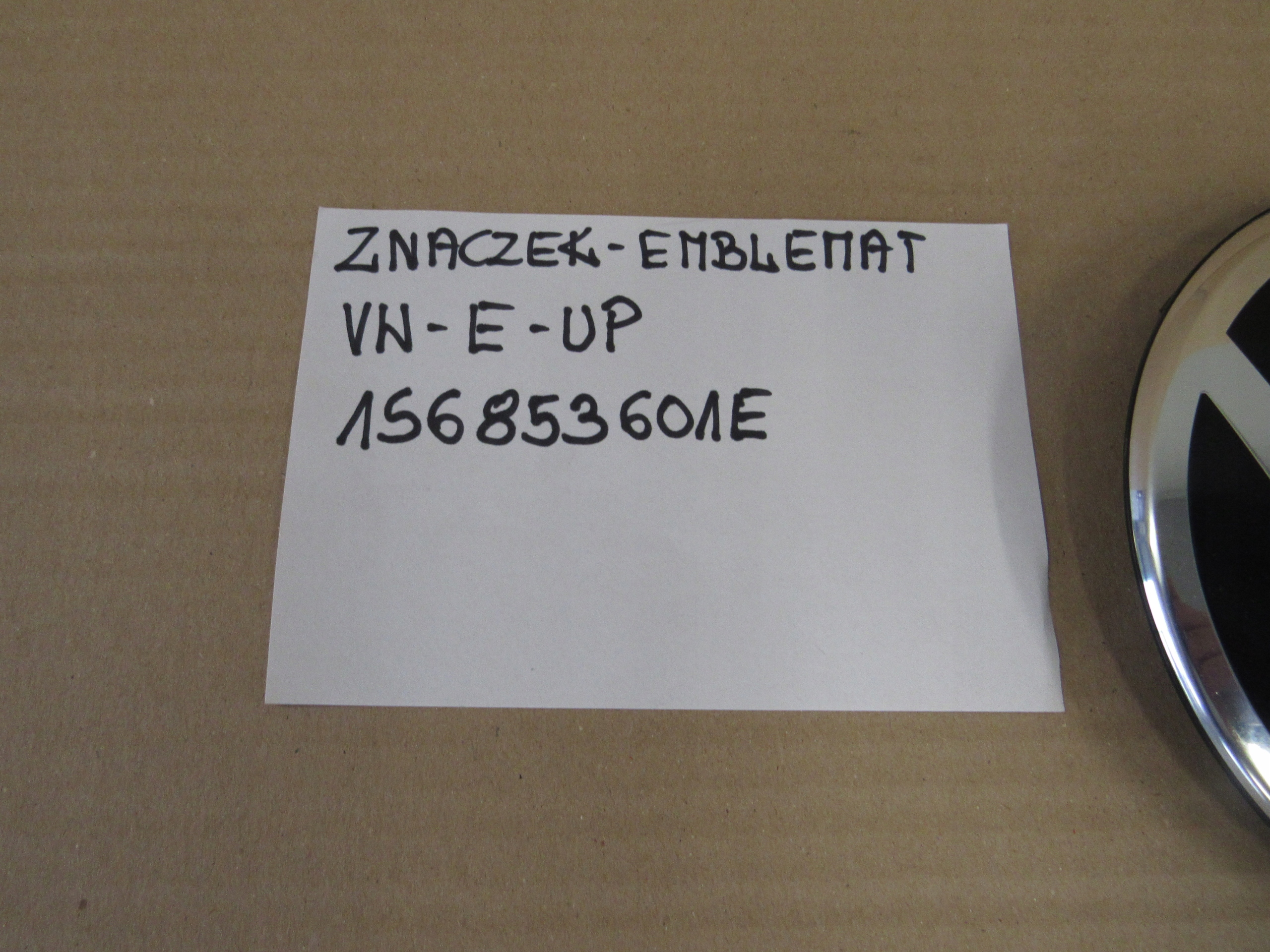 VW E-UP ZNACZEK EMBLEMAT Marka Volkswagen