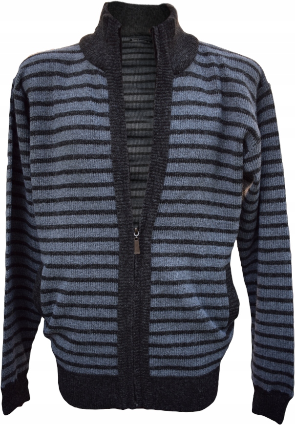 

03 033 Sweter Rozpinany Szary Roz. XXXL