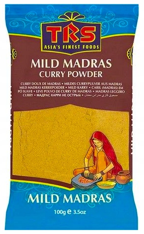 Levně 20x 100g kartonů mírného kari v prášku Madras Trs
