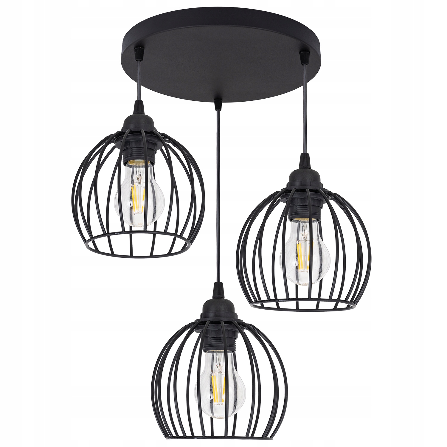 

Lampa Wisząca Okrągła Kula Brylant Loft Led