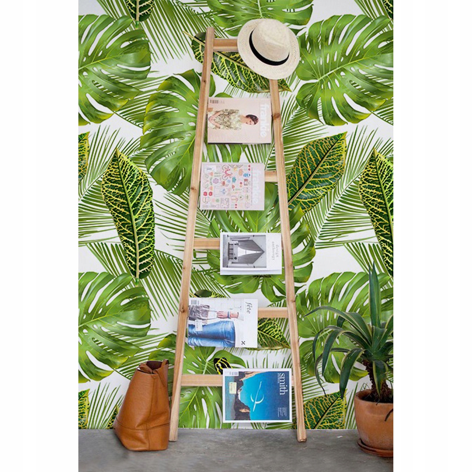 

Tapeta ścienna Tropikalne liście z mgłą 416x254 cm