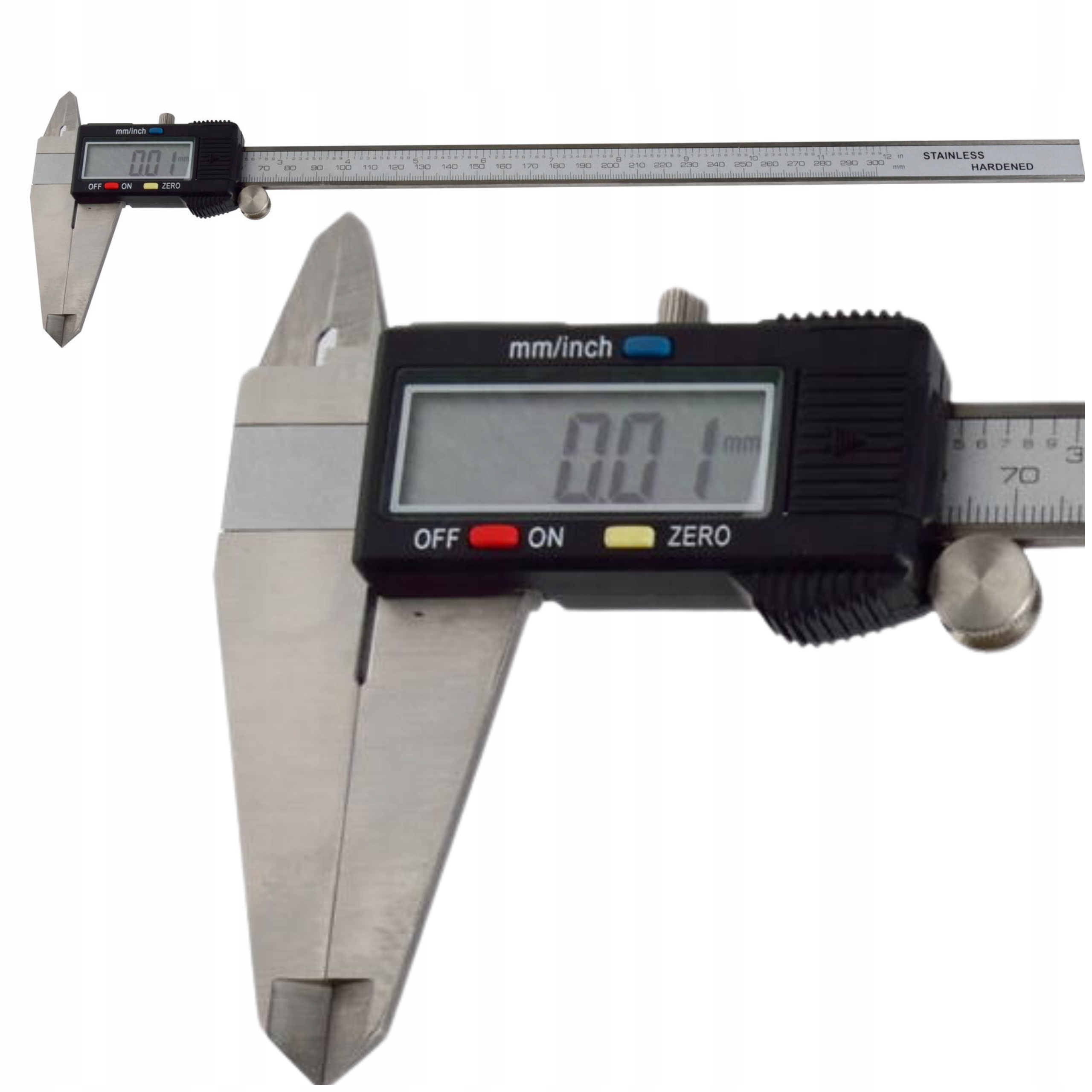 SUWMIARKA ELEKTRONICZNA DWUSZCZĘKOWA 0-300mm 0.01mm PLUS ETUI GEKO Waga produktu z opakowaniem jednostkowym 0.66 kg