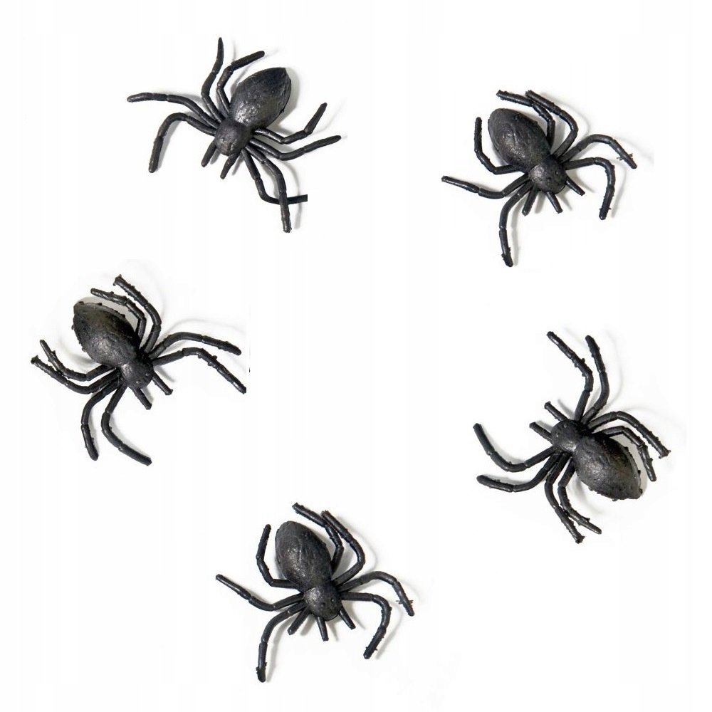 

Pająki plastikowe dekoracja na Halloween 10szt