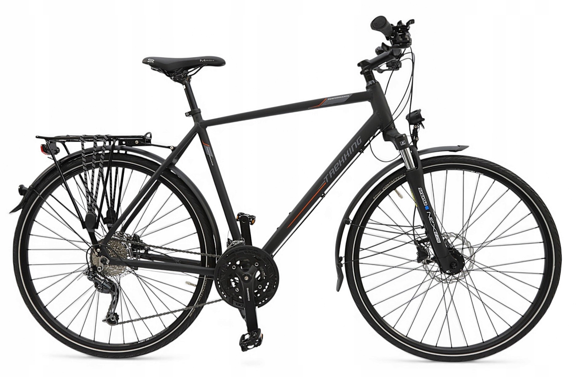 Rower XL Vip Hamulce Hydrauliczne Trekkingowy 28" Męski Czarny Deore