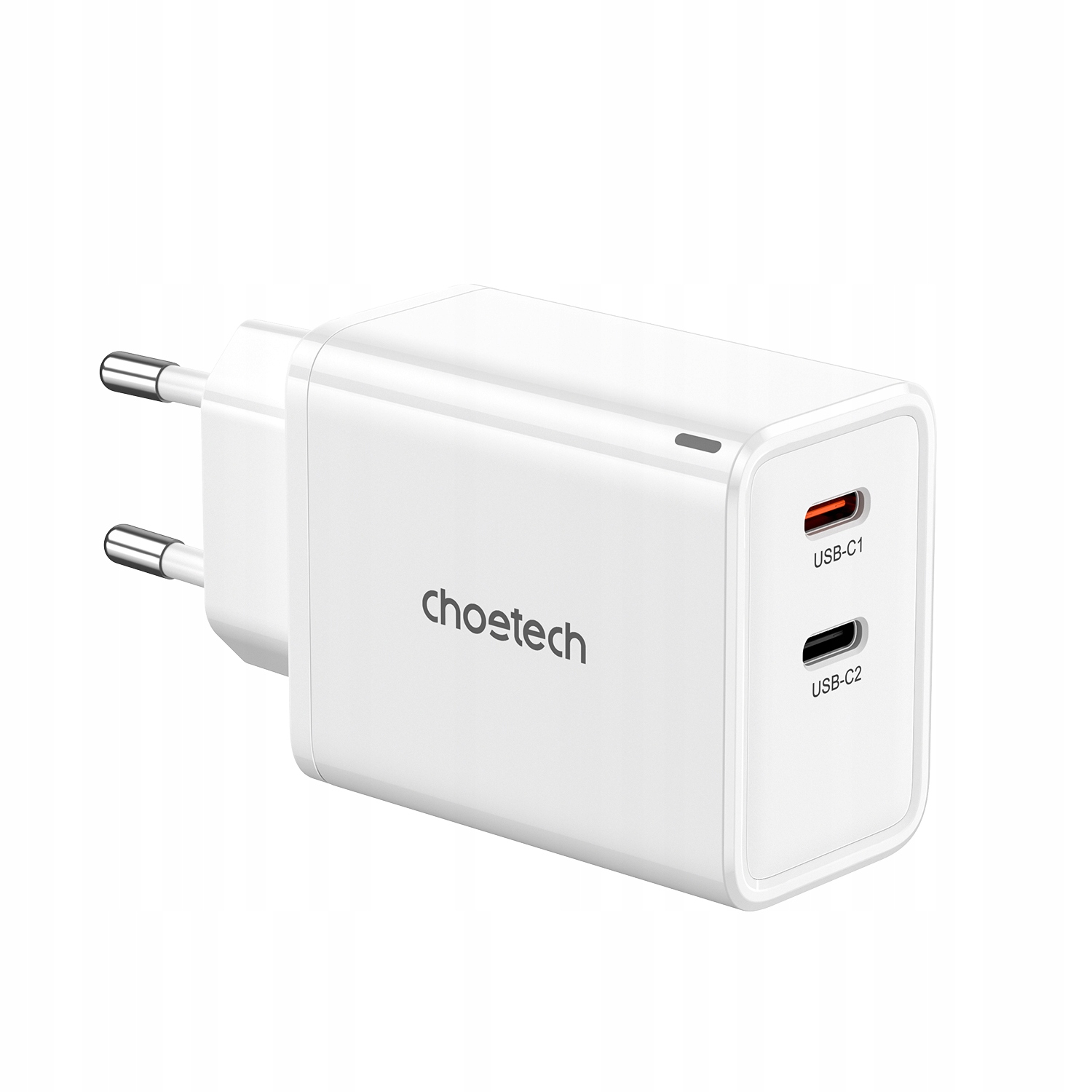Síťová nabíječka GaN 2x Usb-c Pd 65W bílá