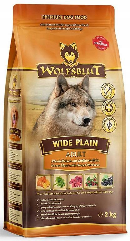 Wolfsblut Adult Wide Plain Karma sucha dla psa z koniną 2kg