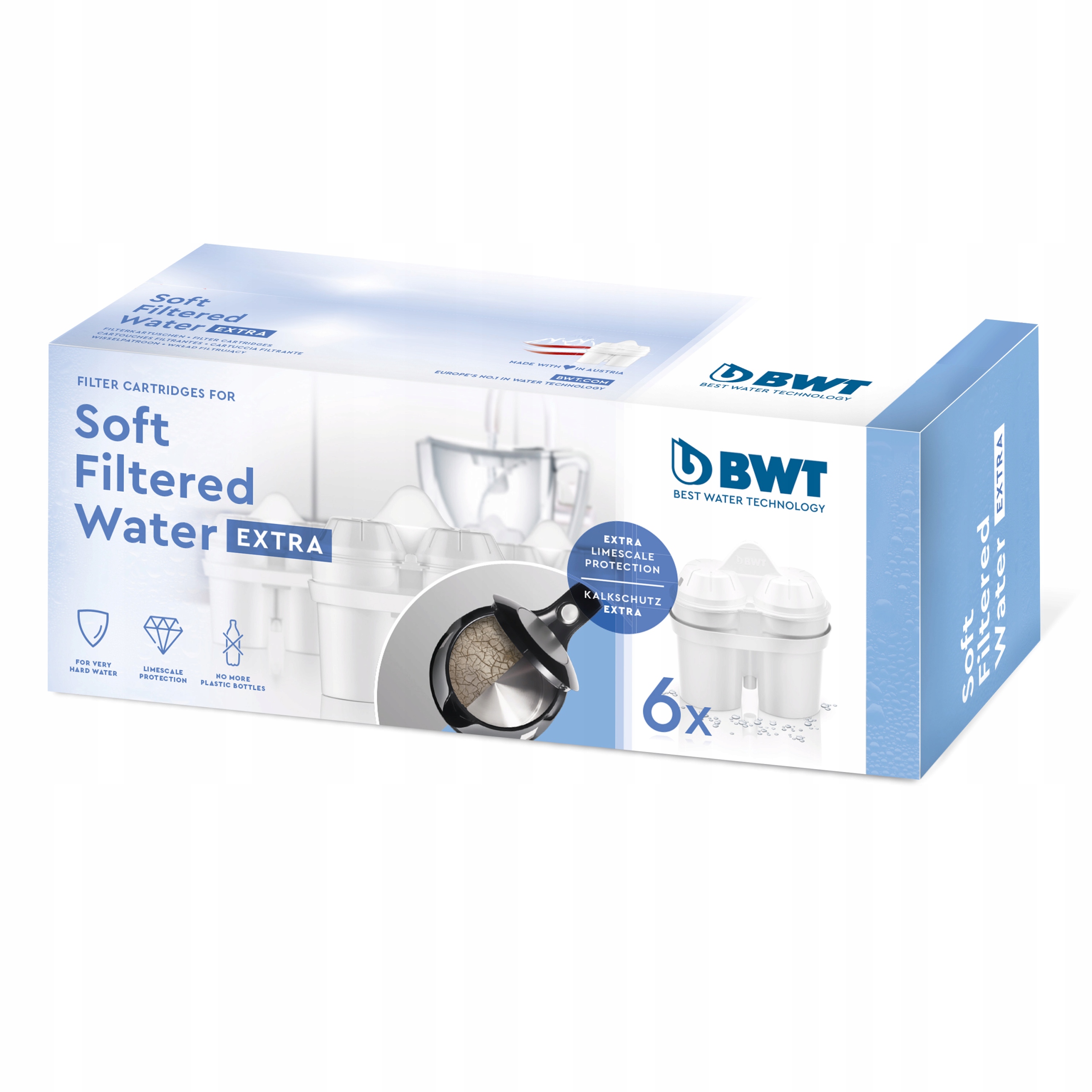 Vodní filtry Bwt pro extra tvrdou vodu hořčík, do filtračních konvic 6ks