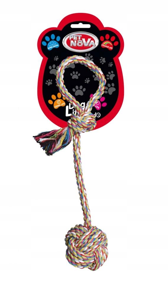 

Pet Nova Zabawka Dla Psa Piłka Sznur Szarpak 27CM