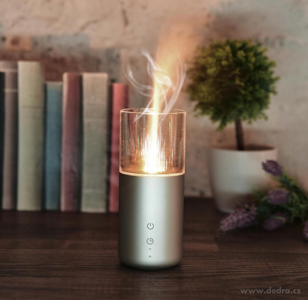 Dedra Usb dobíjecí přenosný aromadifuzér Parfumia s osvětlením a časovačem