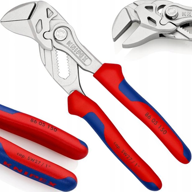 

Knipex Szczypce Klucz Nastawne Komp Rącz 150mm 2w1