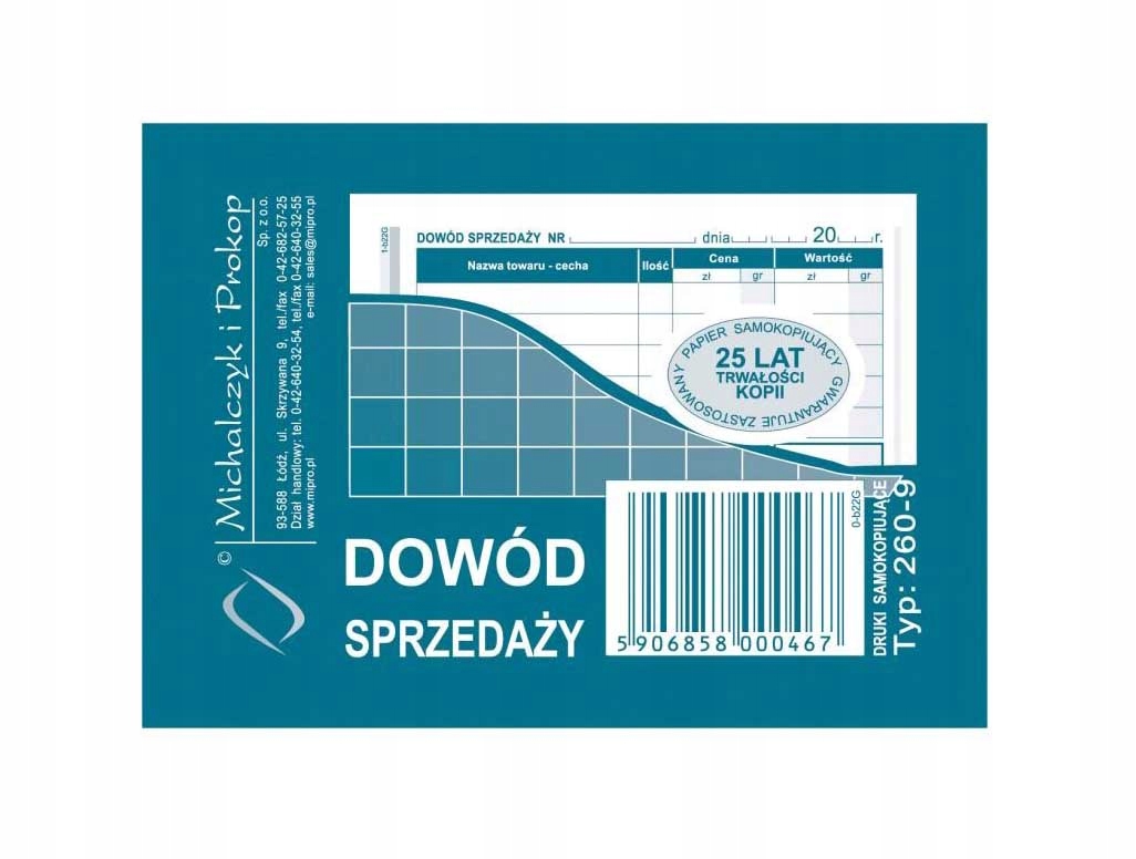 

Dowód sprzedaży (paragon)