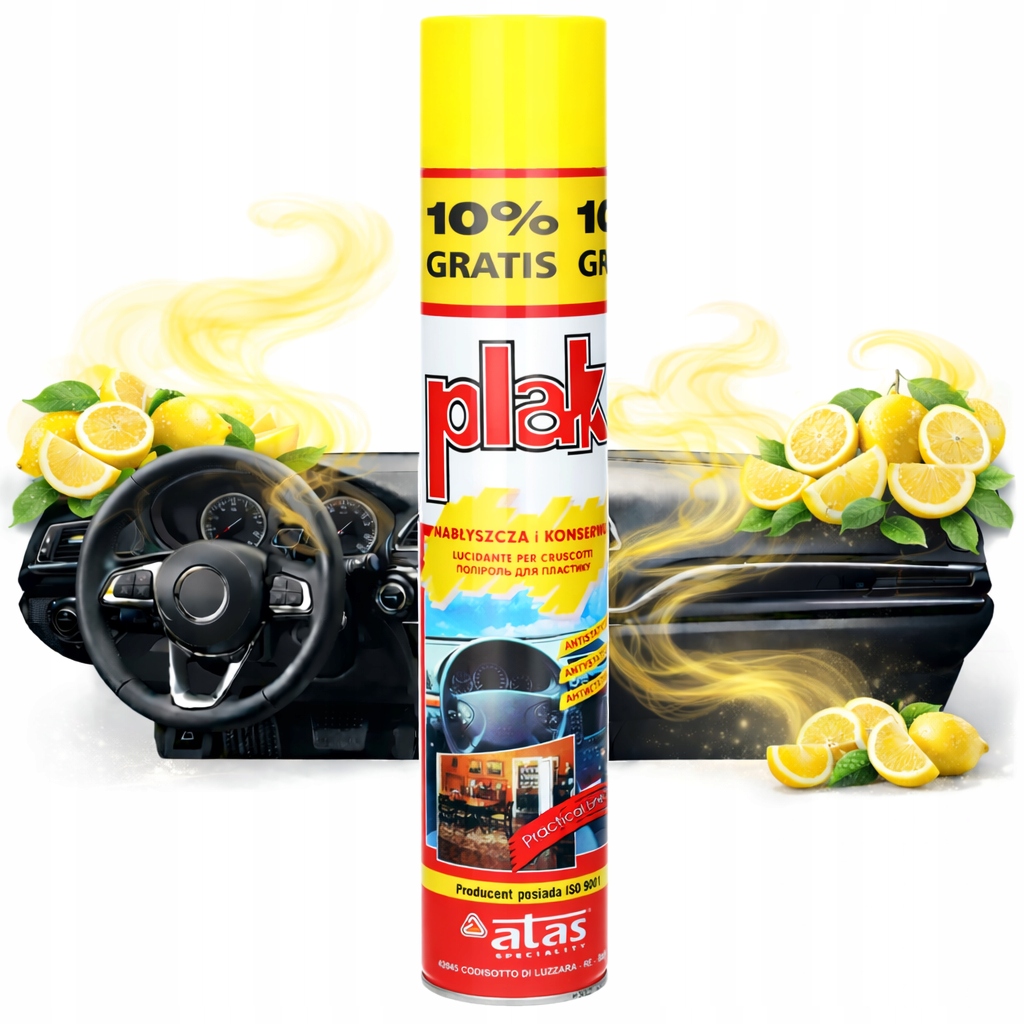 Preparat do Czyszczenia Kokpitu Nabłyszczajacy Plak Cytrynowy 750 Atas
