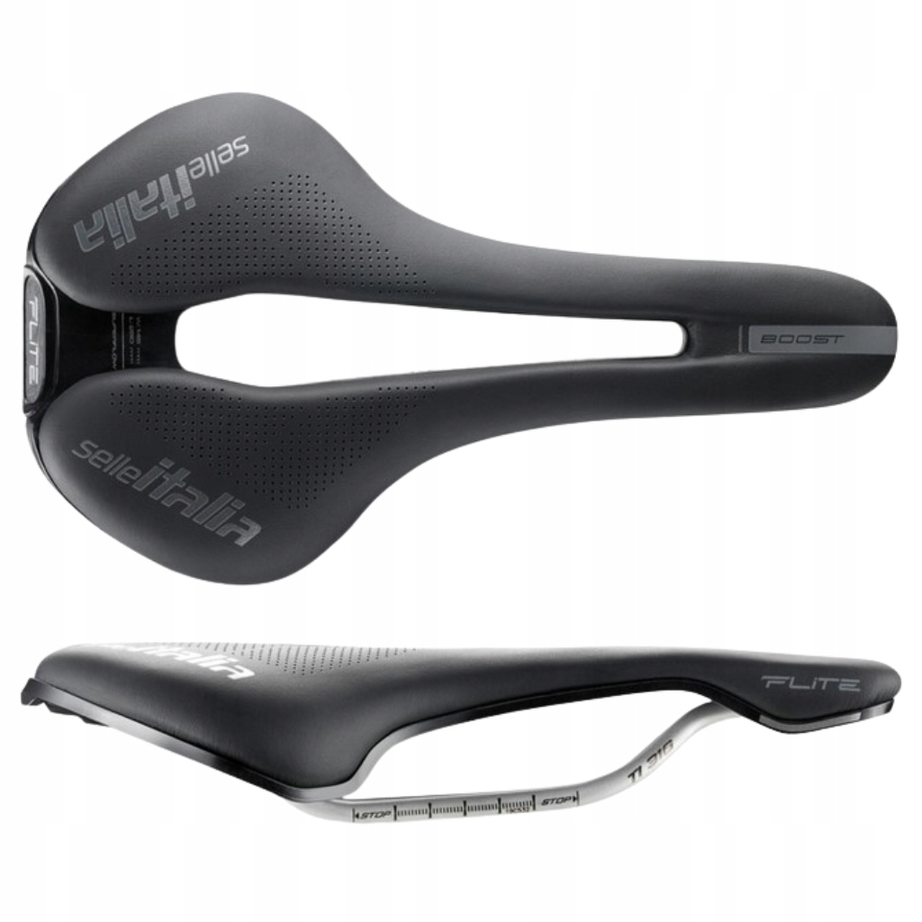 Siodełko rowerowe Selle Italia Flite Boost Ti316 Superflow black L3