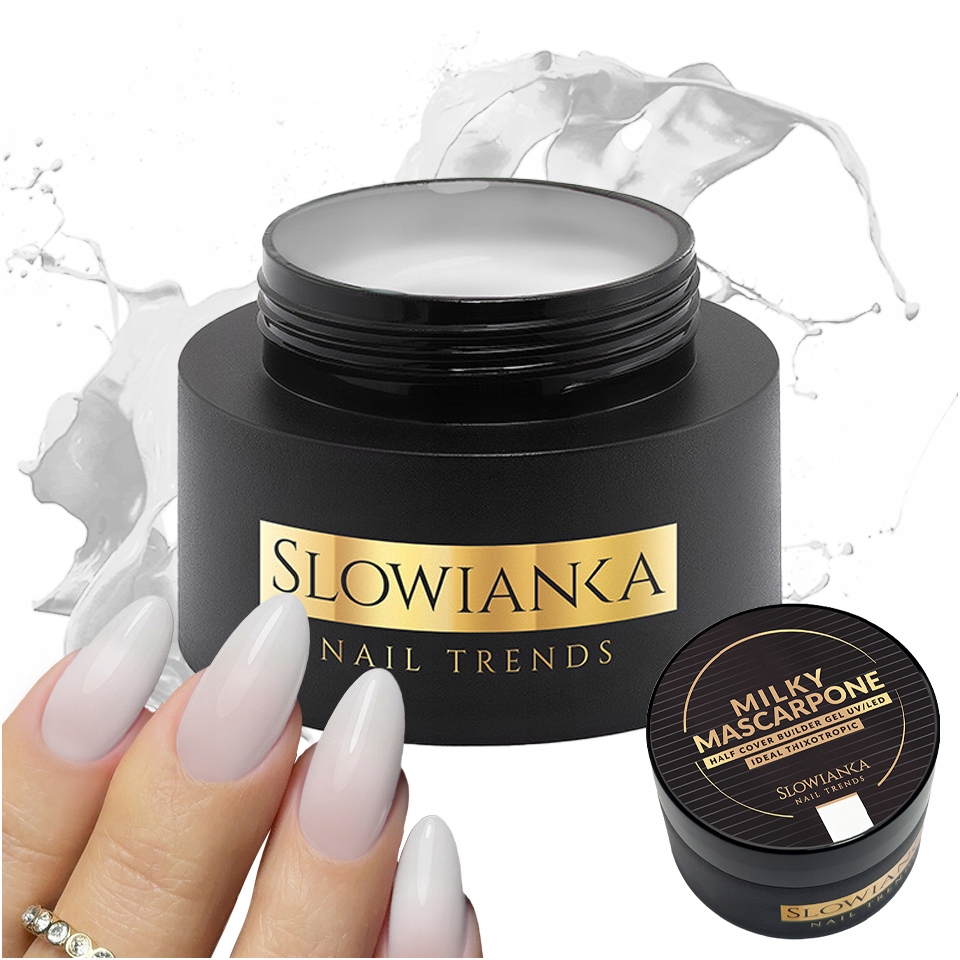 Slowianka Stavební Gel Tixotropic 50 g Milky Mascarpone Half Cover