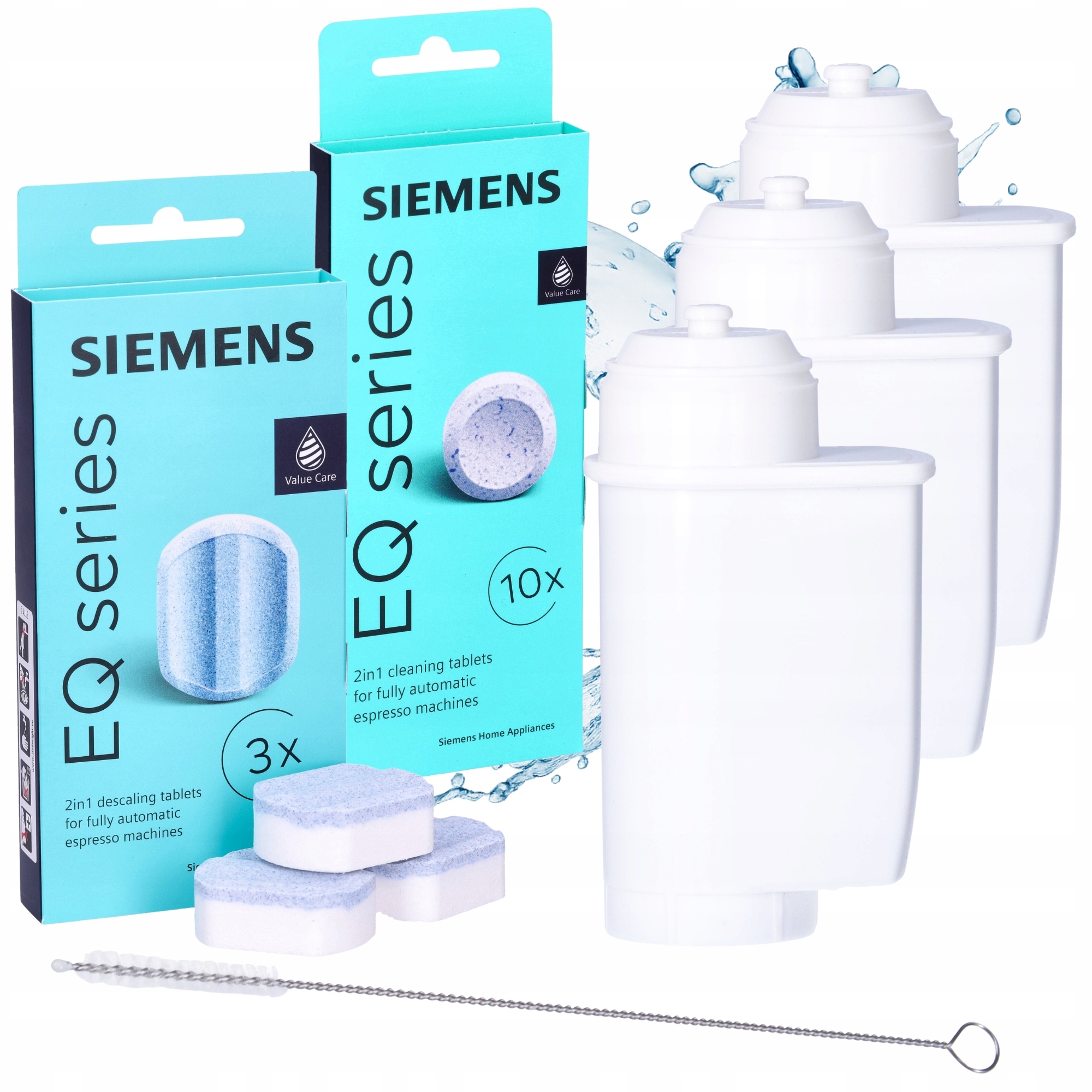 3x Zamiennik Filtra Wody do Brita Intenza +oryginalne Tabletki Siemens 2in1