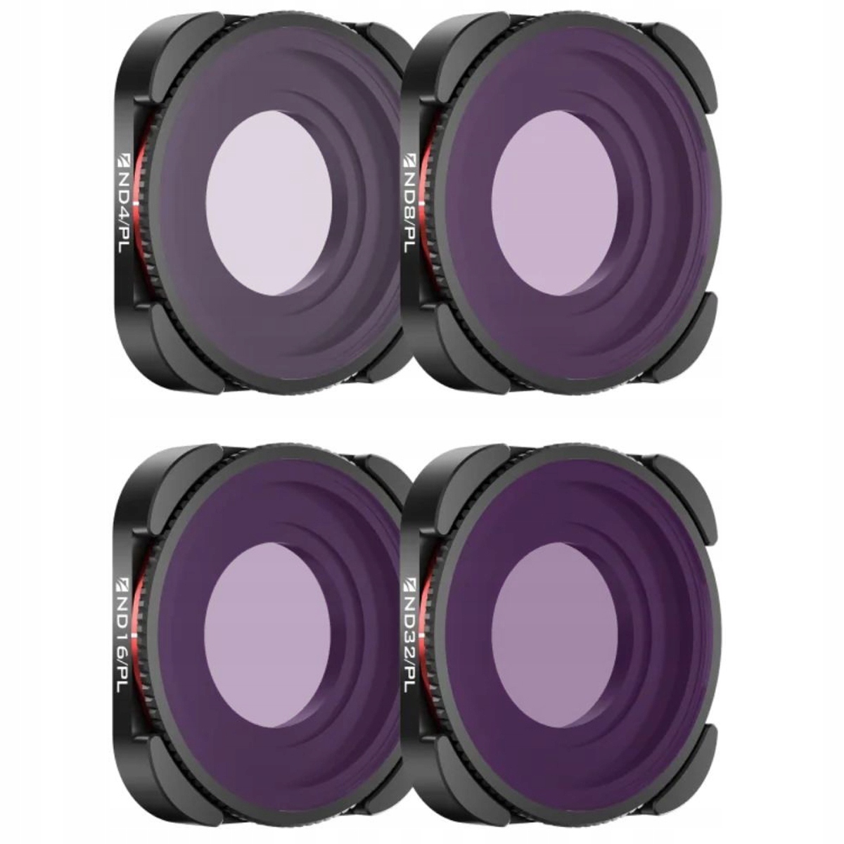 Sada 4 šedých filtrov Nd/pl pre GoPro Hero 13 12 11 10 9 Freewell