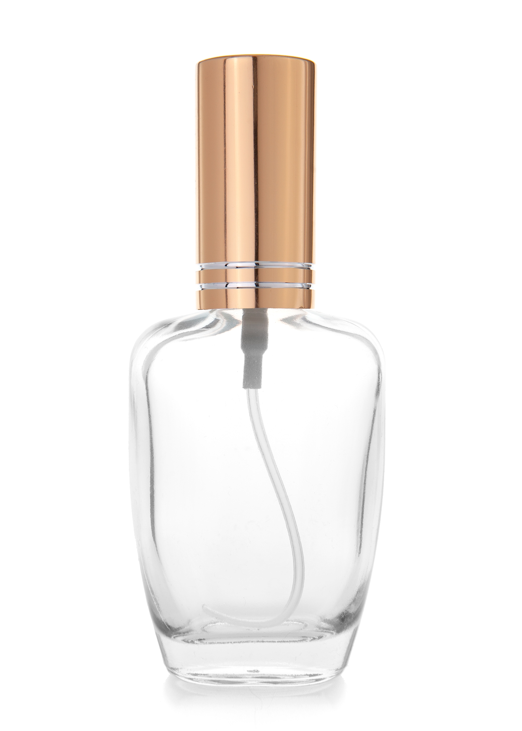 5 x BUTELKA SZKLANA FLAKON NA PERFUMY + ATOMIZER ALUMINIUM - 50ML