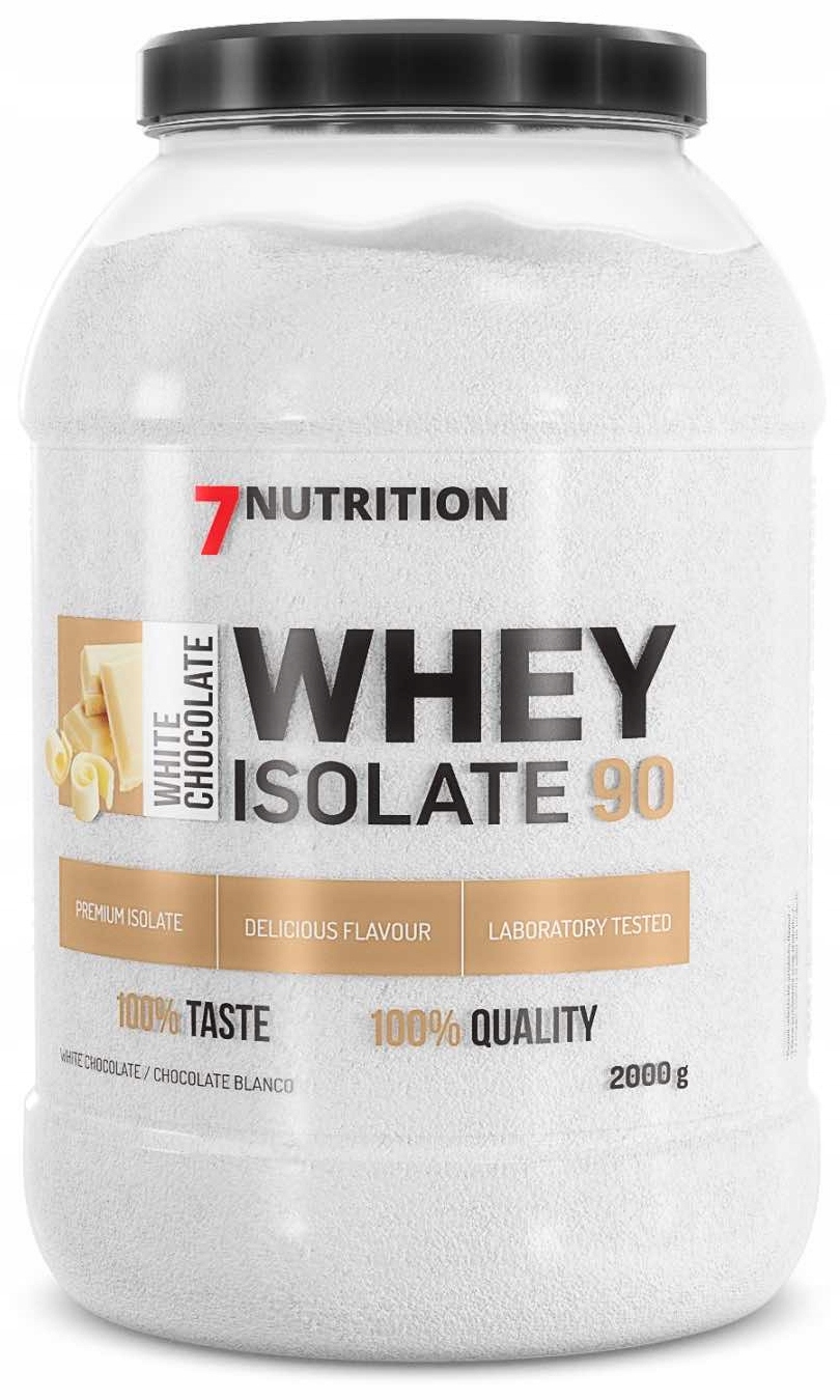 7Nutrition Whey Isolate 90 protein Wpi izolát doplněk stravy 2 kg Bílá Čokoláda