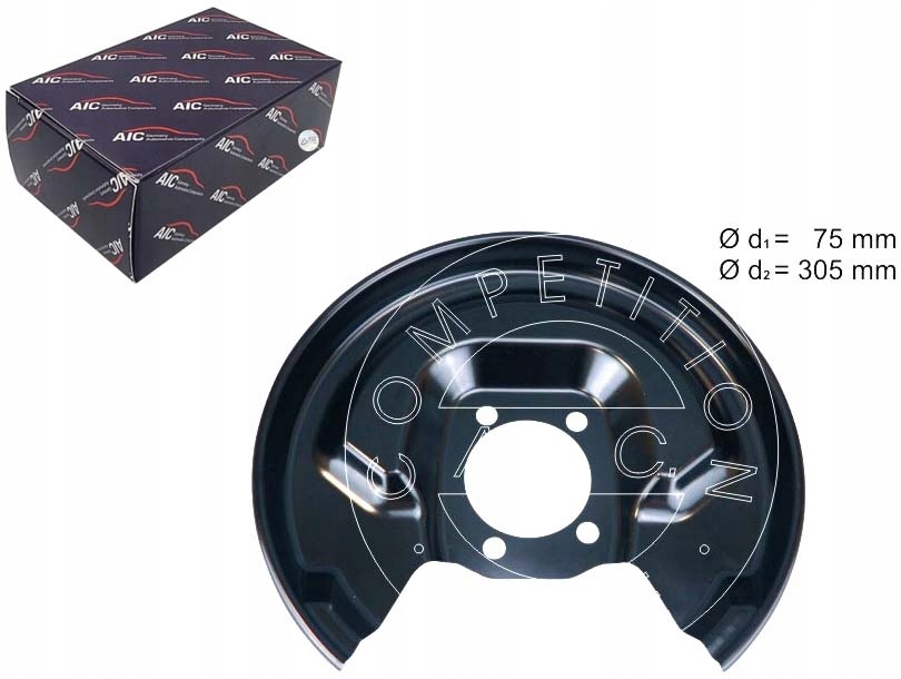 OSŁONA TARCZY HAM.TYLNA LEWA AIC