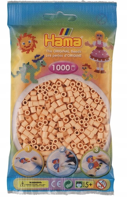 

Koraliki Hama MIDI 1000 207-78 Jasnołososiowy
