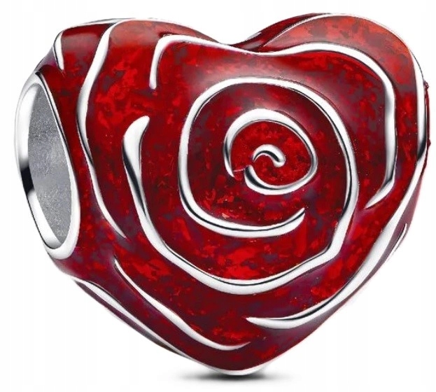Přívěsek Pandora Růžové Srdce 793673C01 Červený