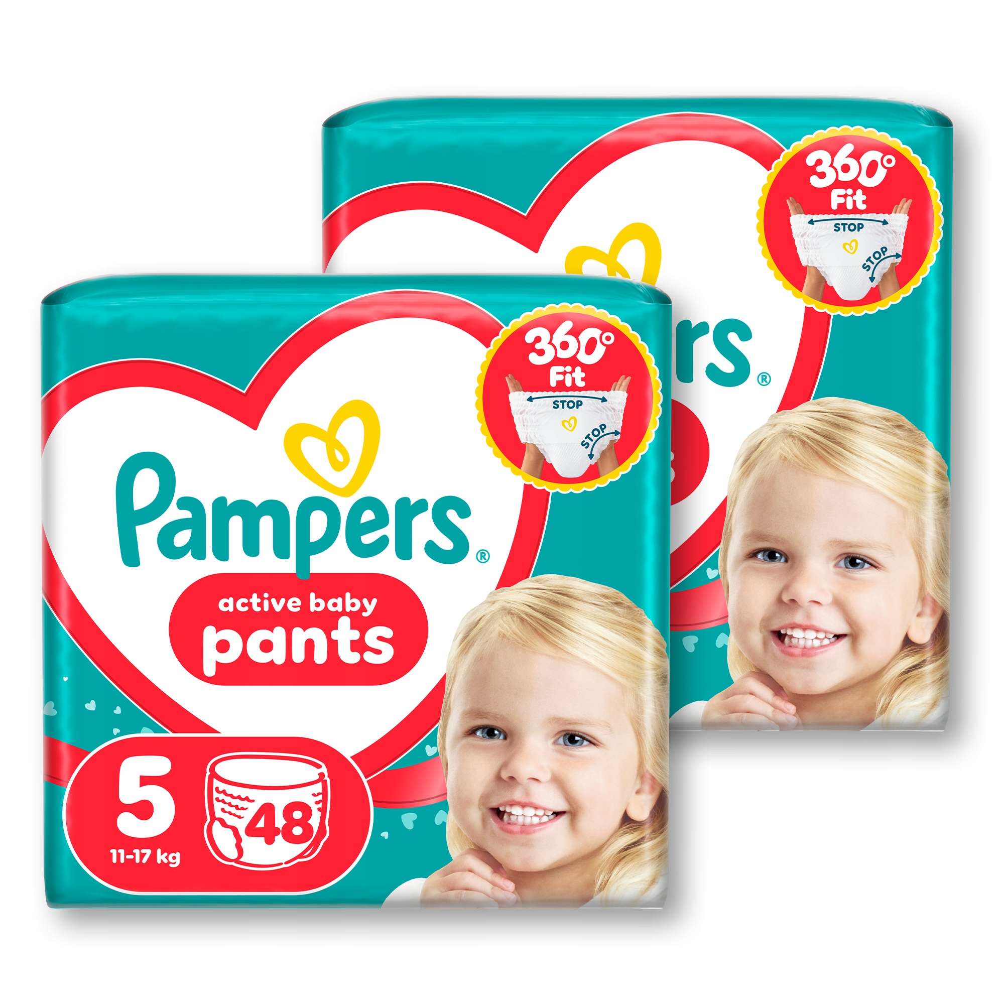 Pieluchomajtki Pampers Pants Rozmiar 5 2x48 szt.