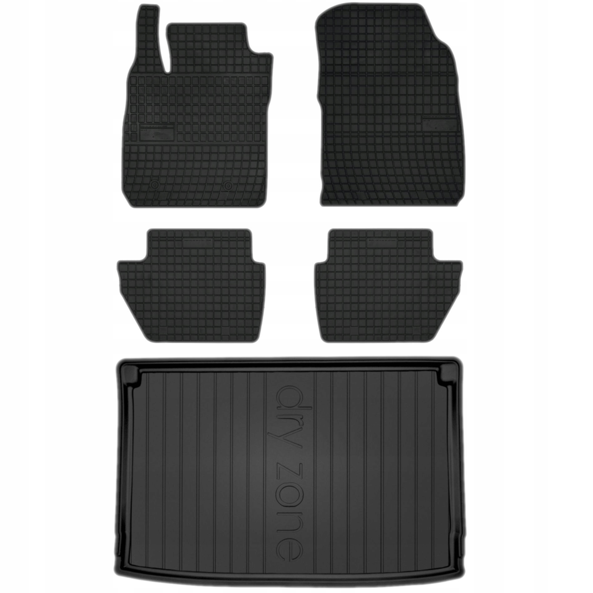 Gumové rohože rohož batožinového priestoru pre Ford EcoSport 2 17 – horná časť