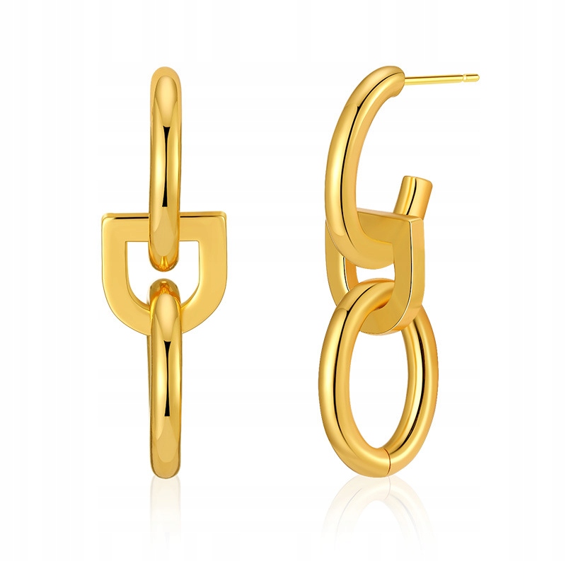 585 Zlatý náušník s dlouhým chvojím Dangle Drop Fashion Style pro ženy 1 Pár