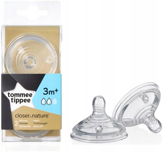 

Smoczek Tommee Tippee 3m+ o średnim przepływie 2X