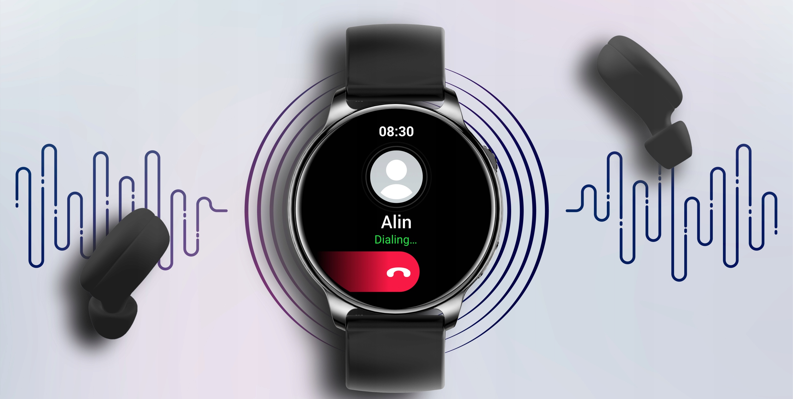 Smartwatch Bemi Trevio /Rozmowy/ 2 paski złoty PL Kolor złoty