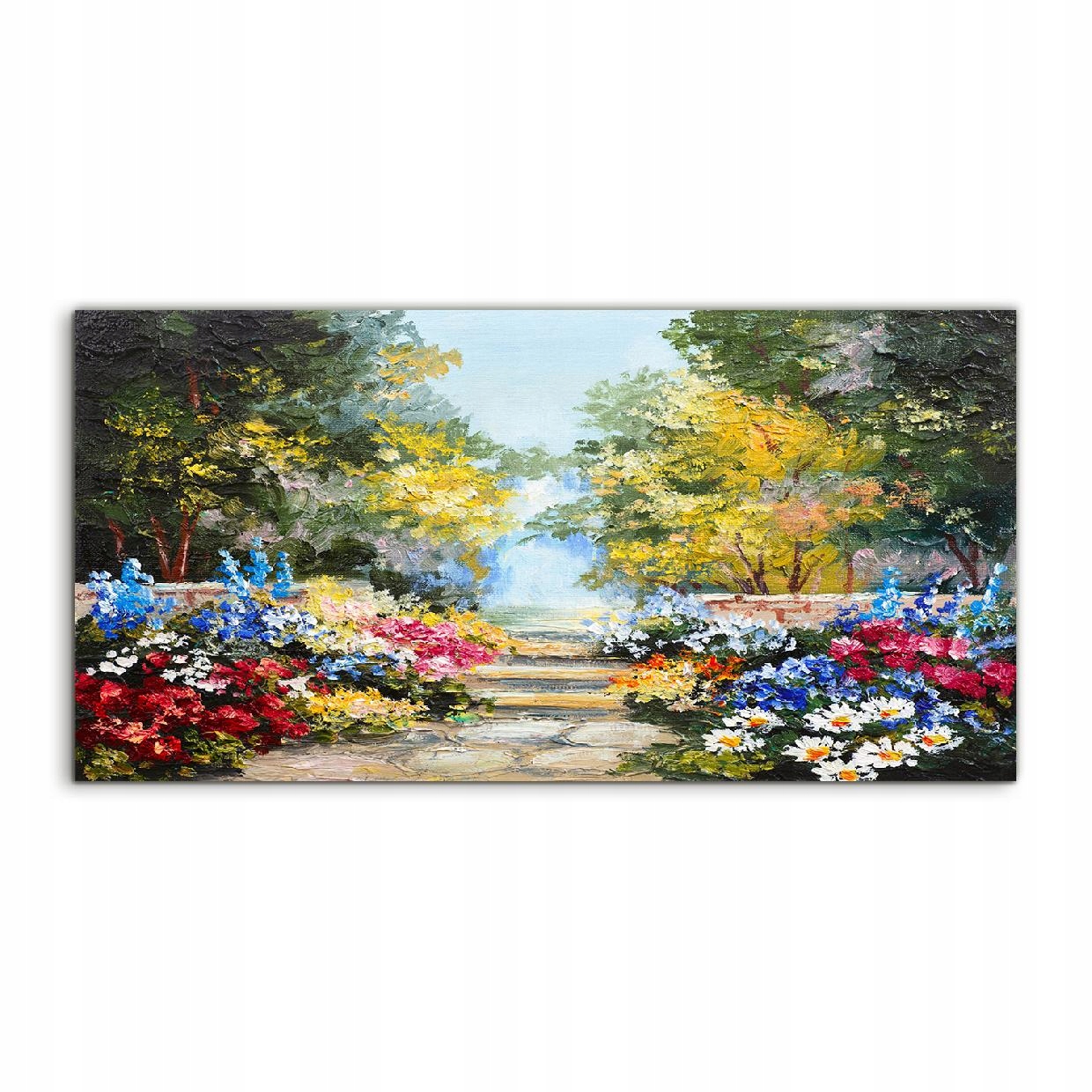 

Obraz 140x70 z nadrukiem Kwiat Park Ulica Drzewo