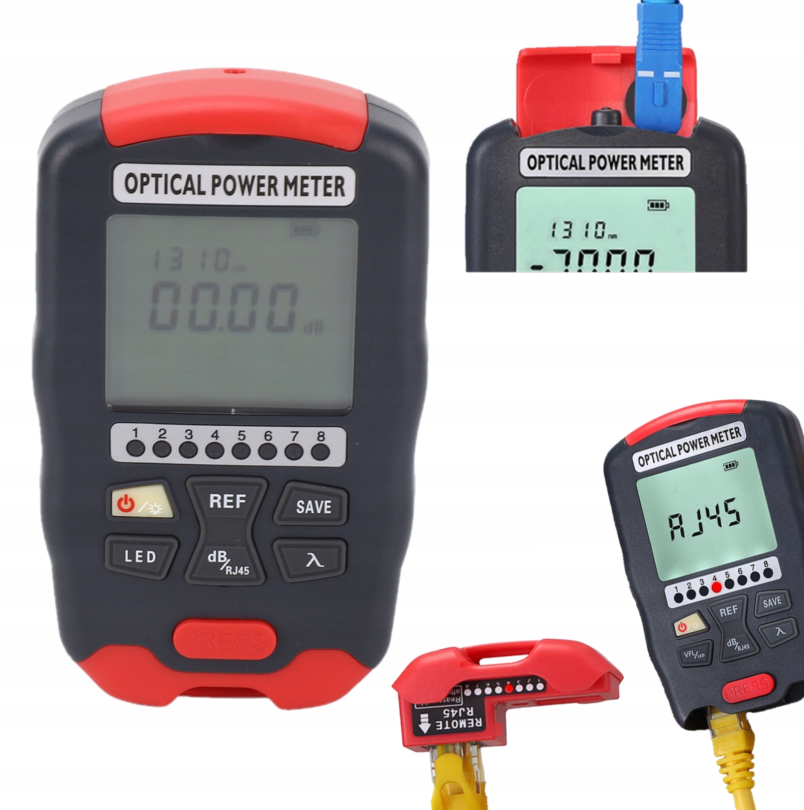 MIERNIK MOCY OPTYCZNEJ TESTER LAN 3W1 RJ45