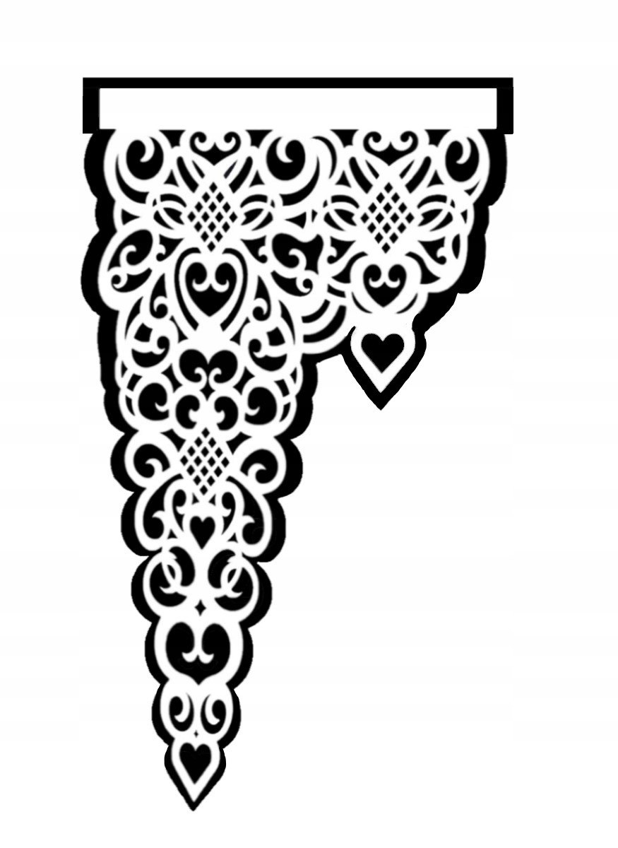 

Ażur pion narożny dekor panel wzory 75*120 cm 5 w.