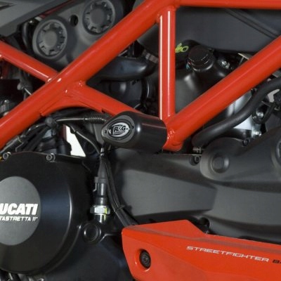 Crashpady Aero Rg Racing Ducati 848 Streetfighter 12-15 Čierne