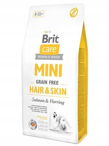 4x Brit Care Mini Gf Hair & Skin 400g