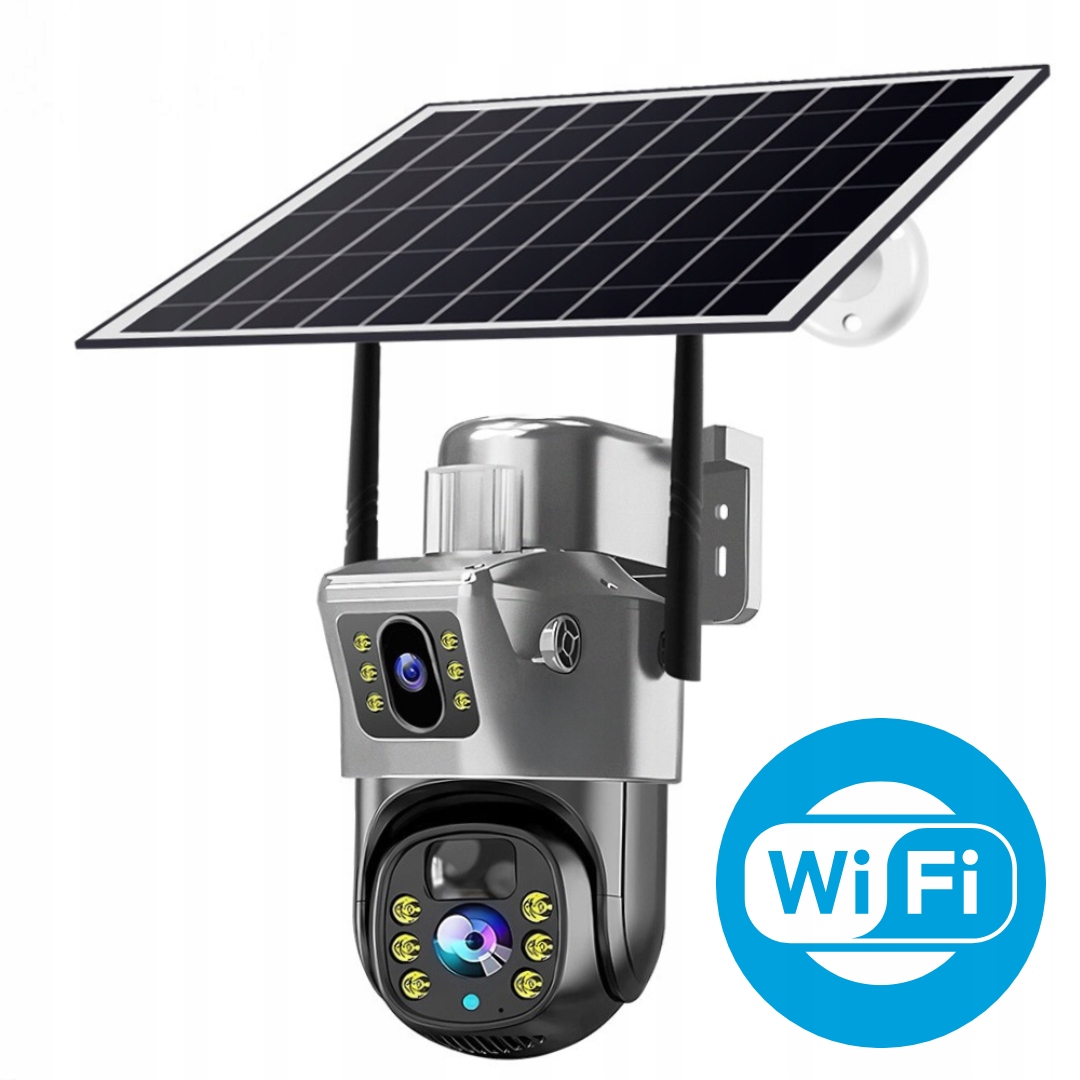 Solární kamera 10MPx Bezdrátová venkovní otočná Wi-Fi