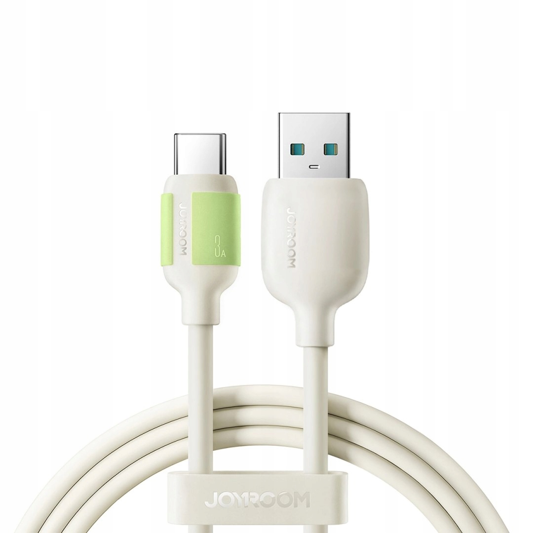 Kabel Joyroom S-A53 3A Usb-a Usb-c z fluorescencyjną końcówką 2 m beżow