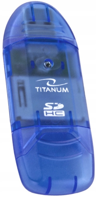 

Titanum TA101B Czytnik Kart Sdhc Niebieski