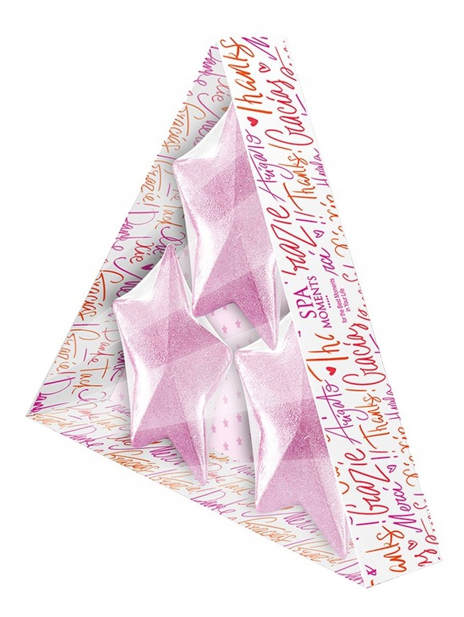 Musujące gwiazdki do kąpieli SPA MOMENTS o zapachu malin i wanilii