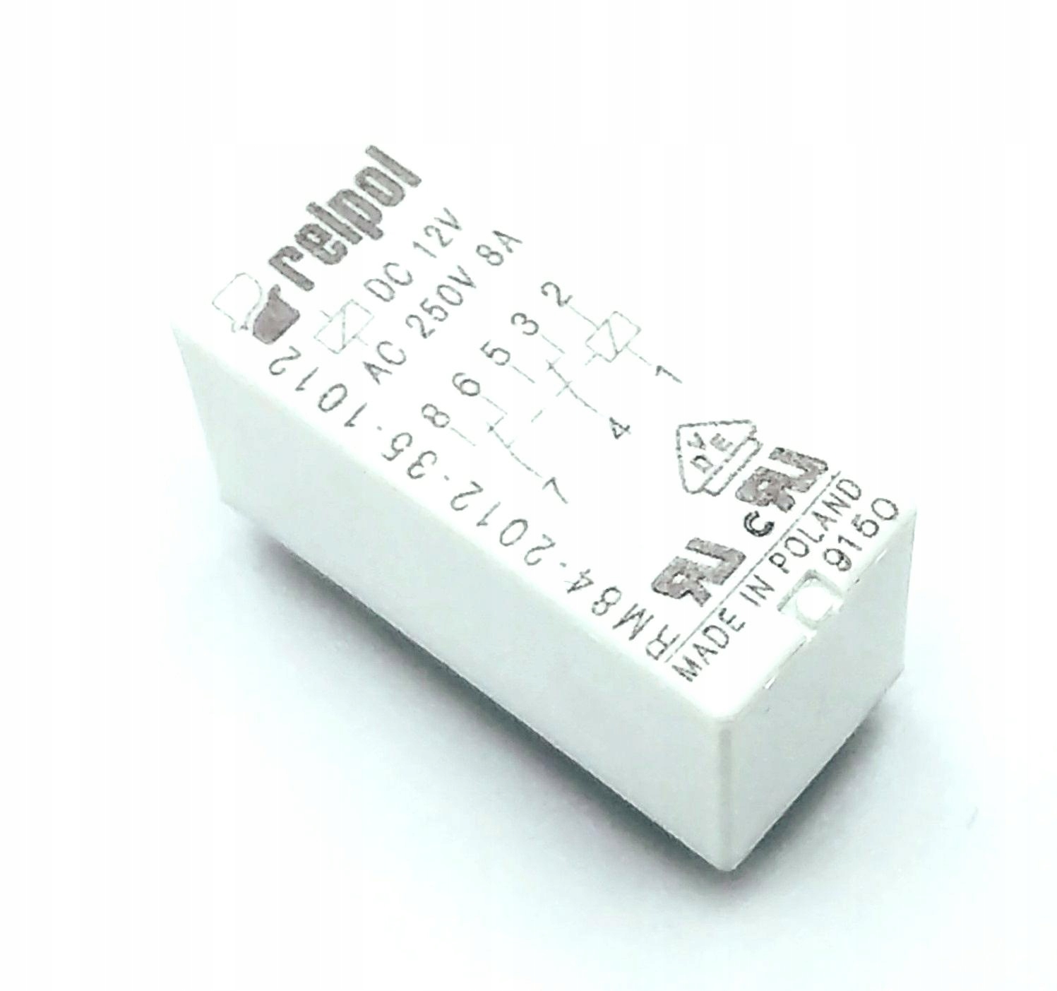RELPOL 2P 12V DC RM84-2012-35-1012 przekaźnik 12DC