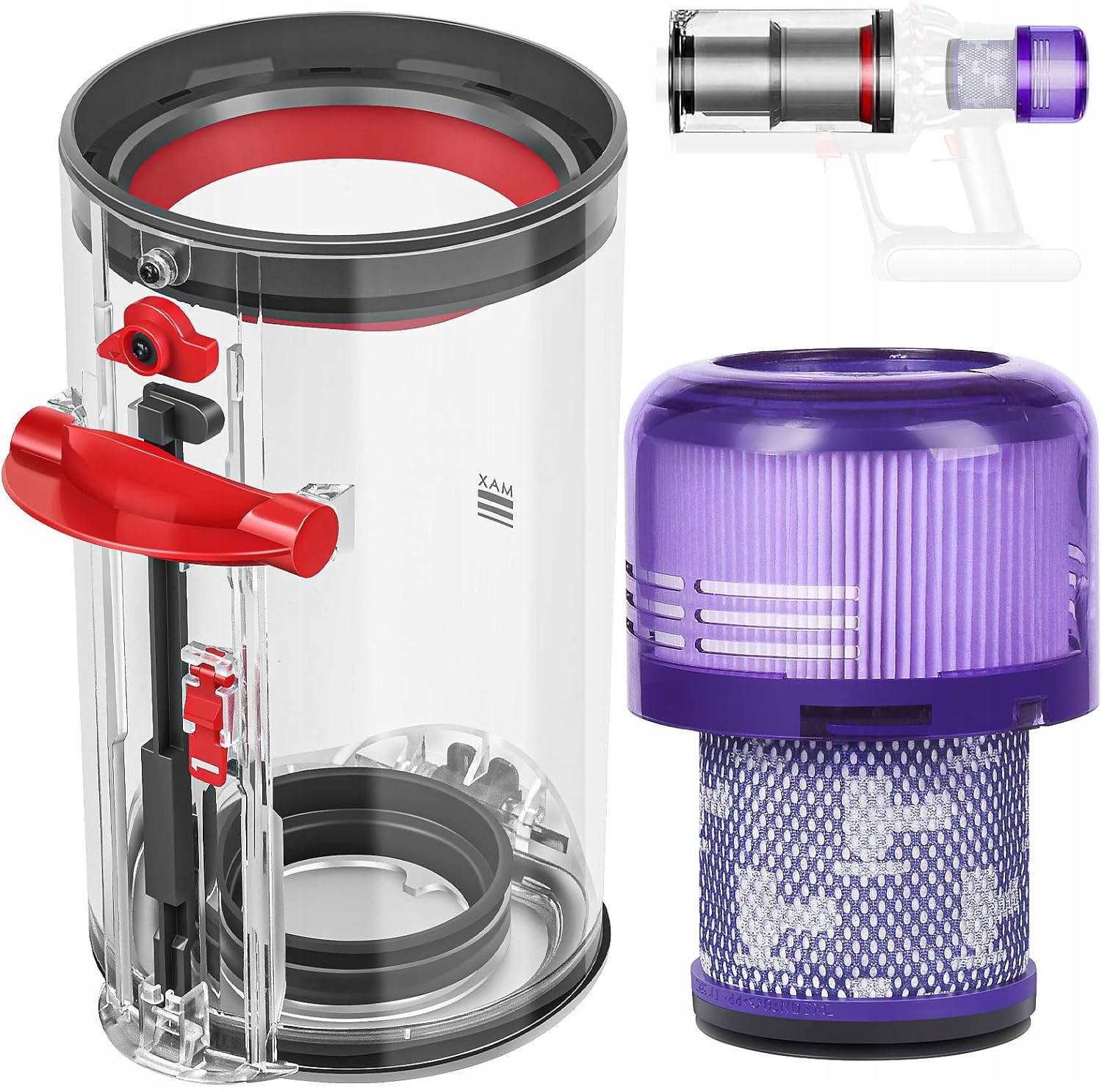 Nádoba Na Prach, Filtr Hepa Pro Dyson V11 V15 SV14 SV15 SV22, Kbelík Na Prach