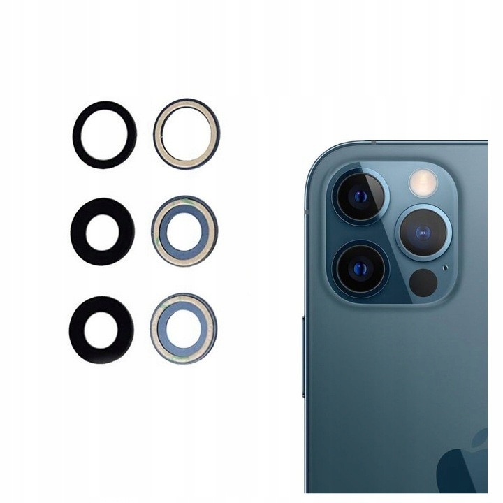 

Szkiełko oczko aparatu klej do iPhone 12 Pro Max