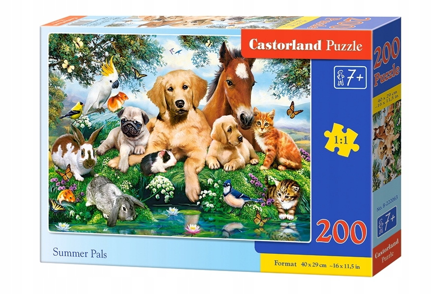 

Puzzle 200 el. Letni kumple Castorland