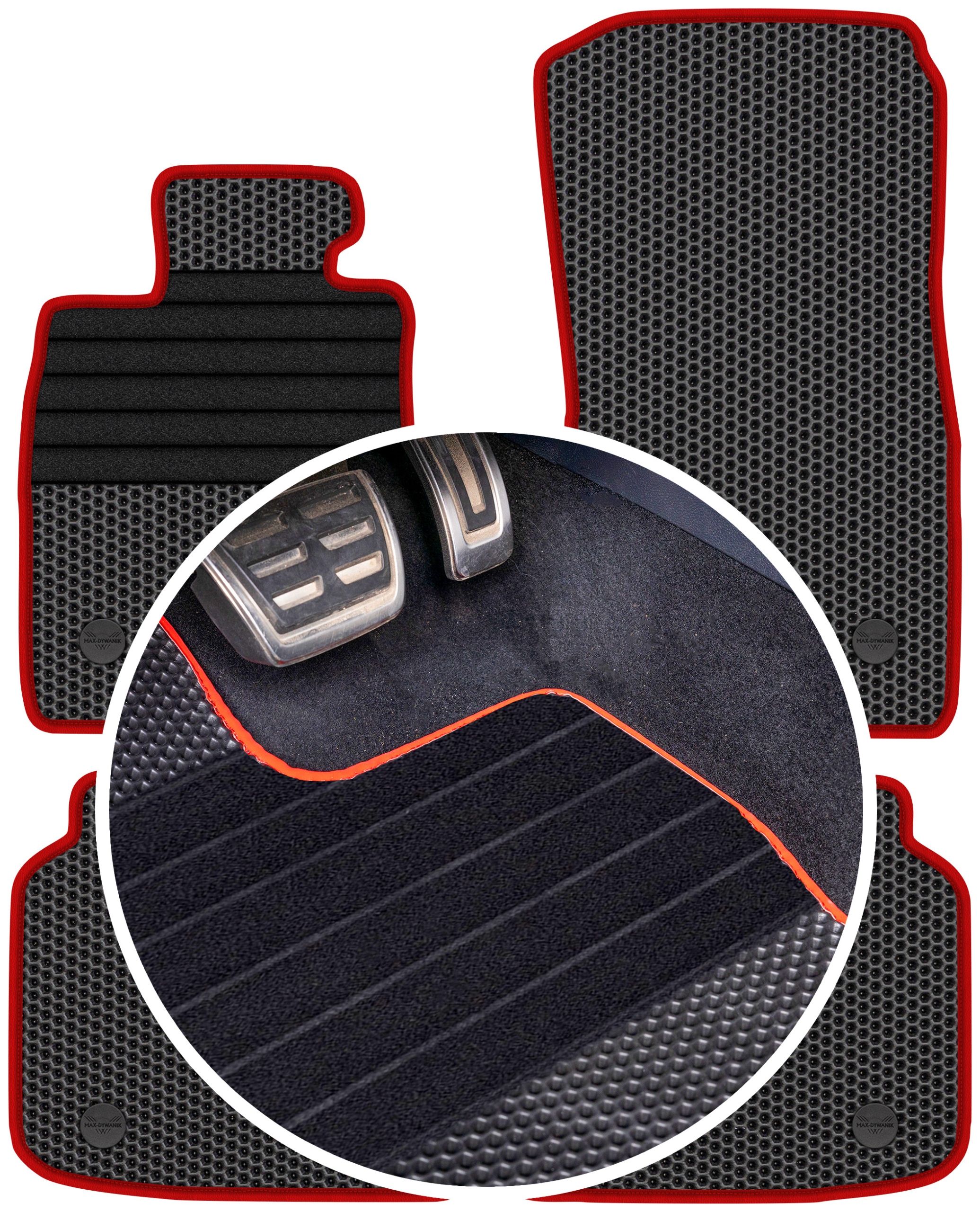 Bmw s7 F02 Long 2008-2015 Gumové rohože Eva Eternity Plastry Medu