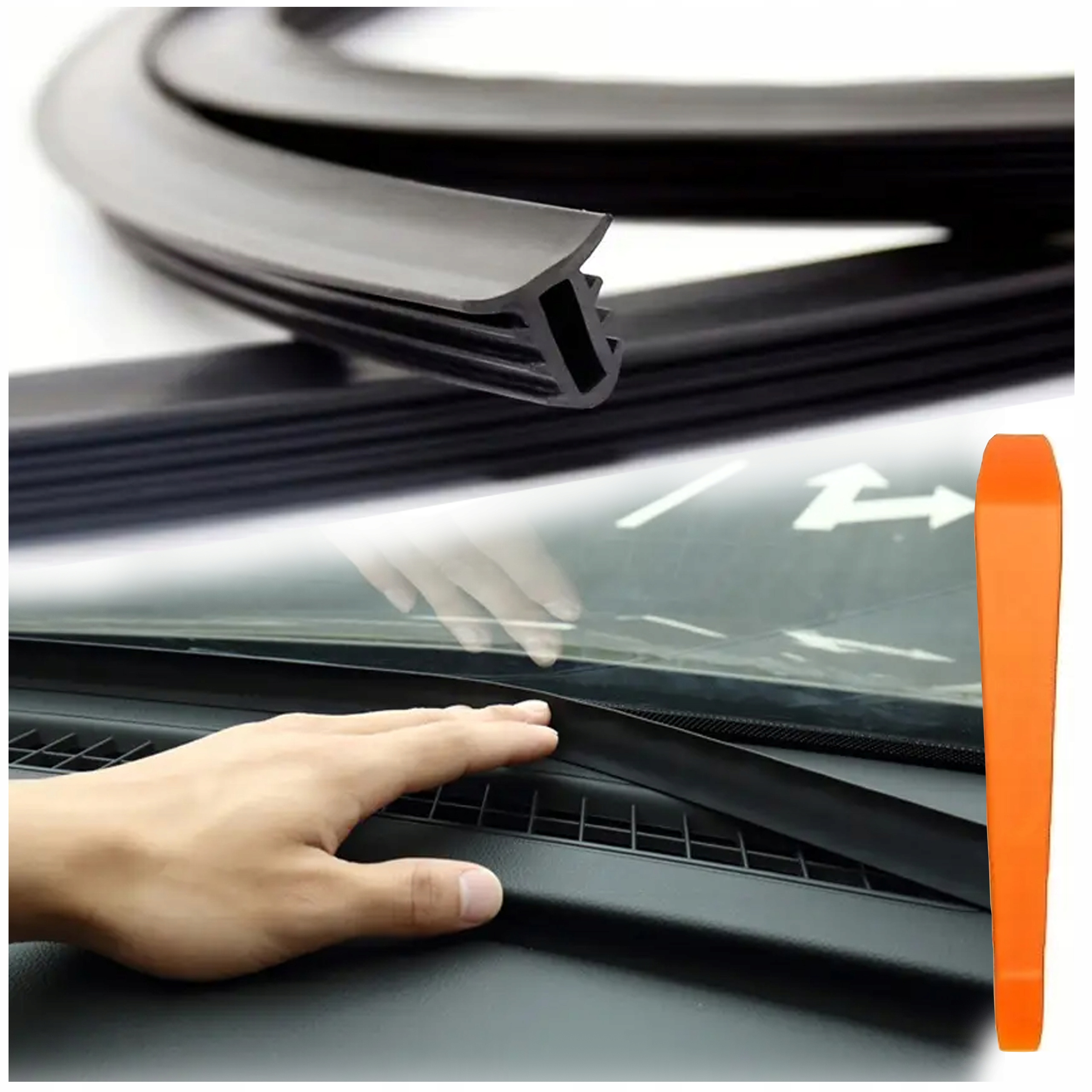 USZCZELKA PODSZYBIA SZYBY PRZEDNIEJ KOKPITU WEWNĘTRZNA LISTWA WYGŁUSZAJĄCA