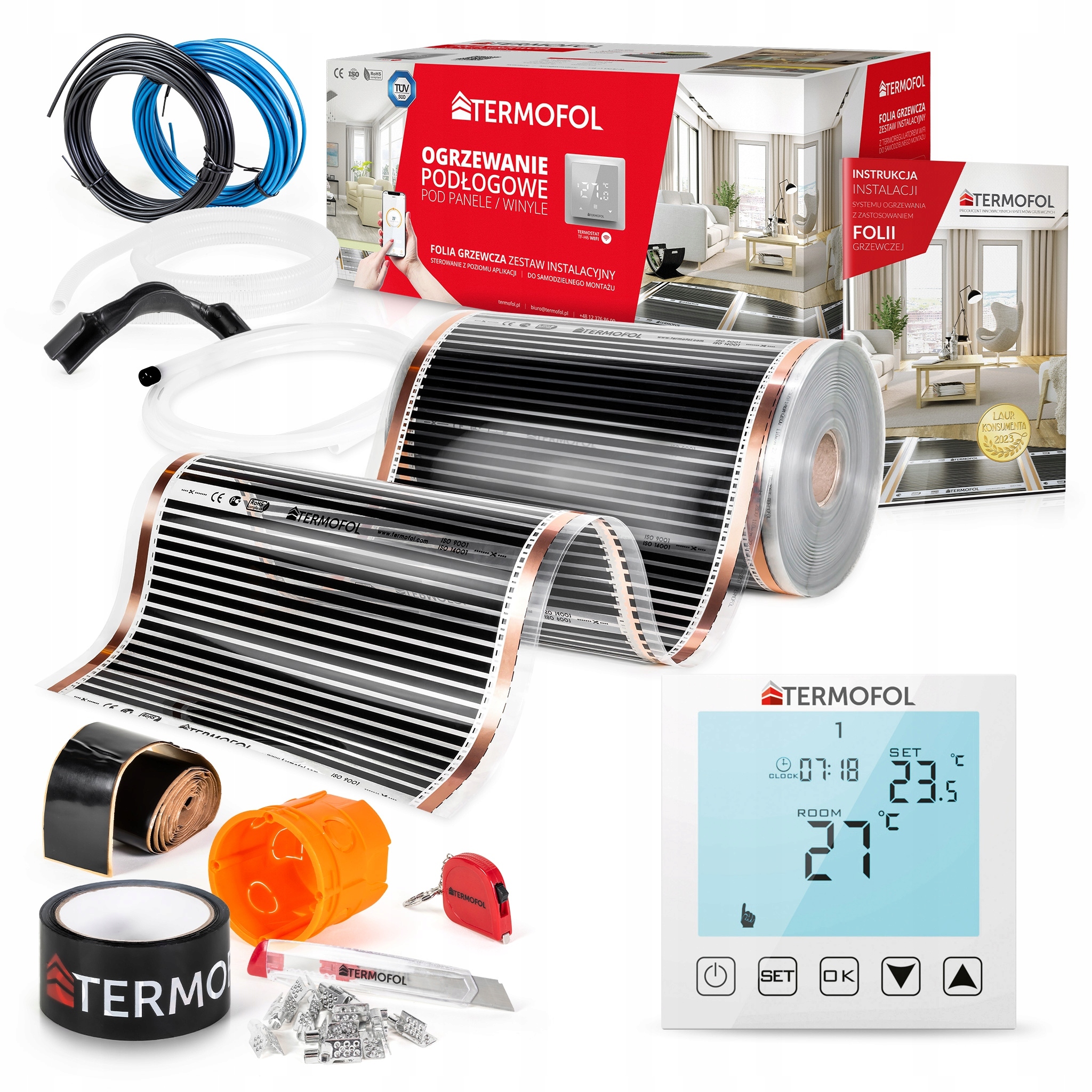 Vykurovacia Fólia Sada Infračervená, výkon 60 W, 50 cm, plocha 38 m² TF-H1