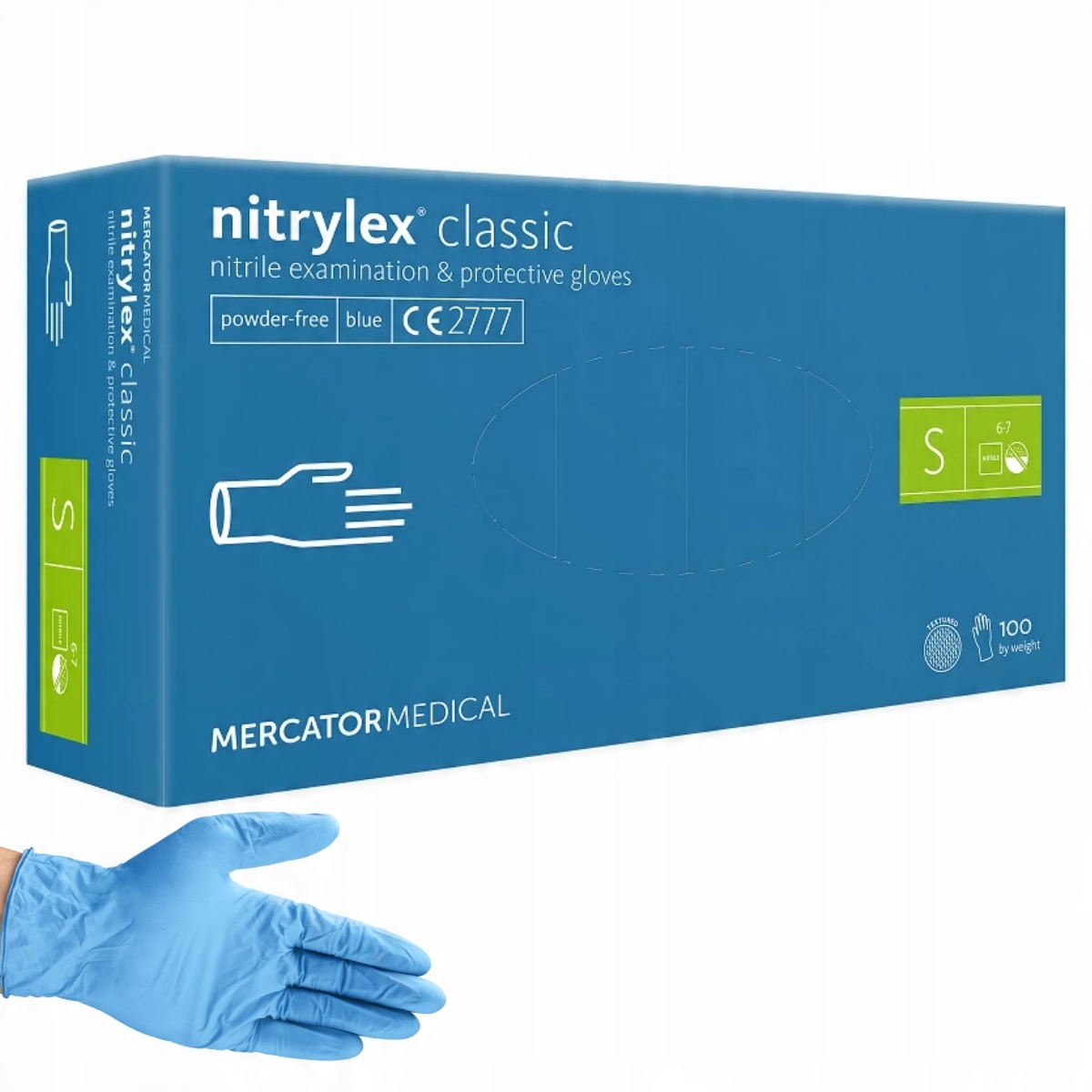 

Rękawice nitrylowe Mercator Nitrylex Classic S