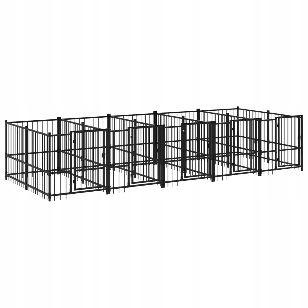 Levně Univerzální klec pro psa 485x193,5x100 cm, černá