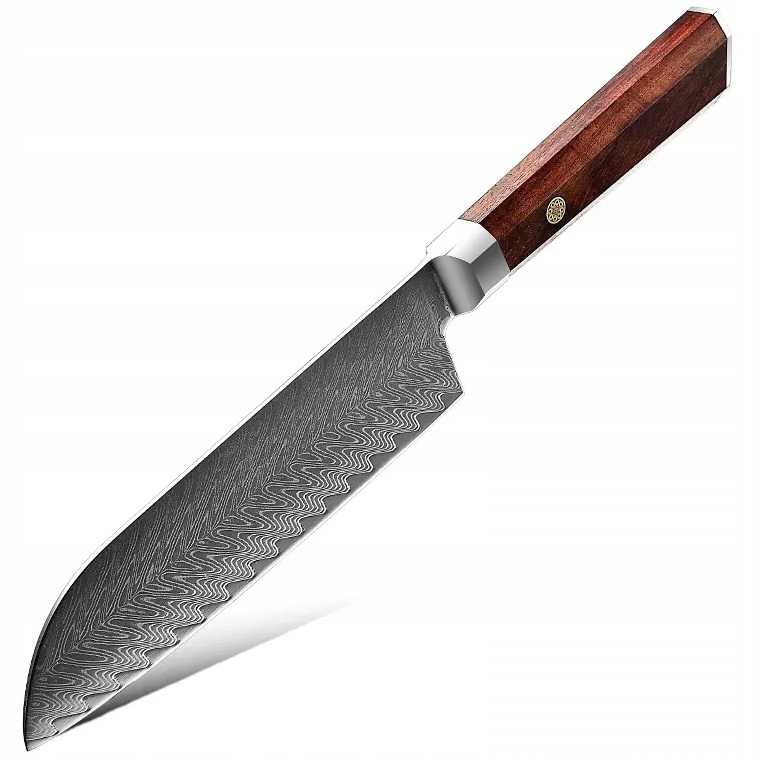 Damaškový kuchynský nôž Iw 20167 Santoku KP-20167