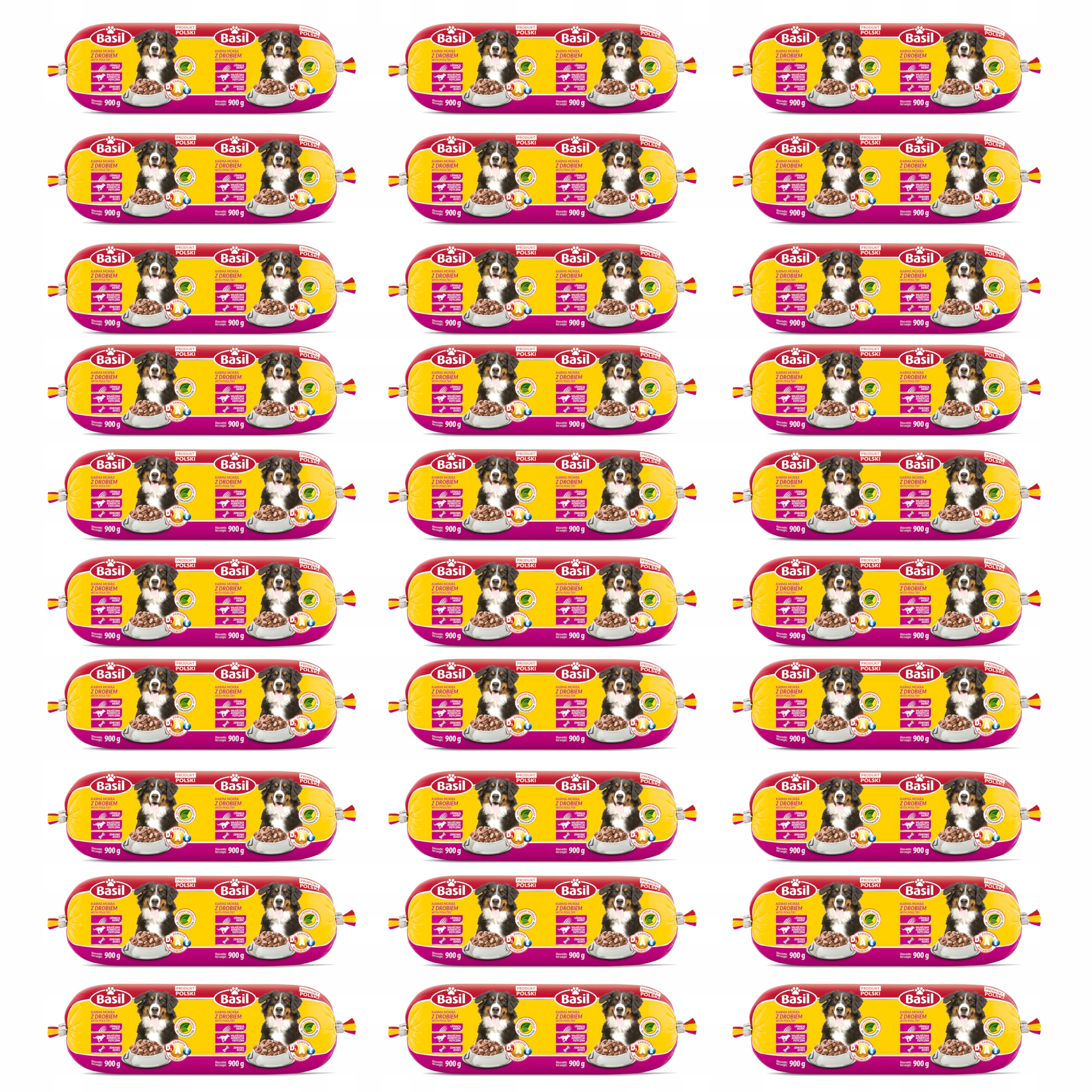 Levně 30 x Krmivo pro psy Tyčinka Basil s drůbežím masem 900 g